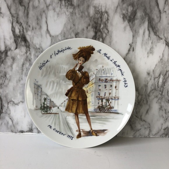 Vintage 1978 D'Arceau Limoges Collectors Plate “Helene la Intrepide 1943” - Picture 2 of 6